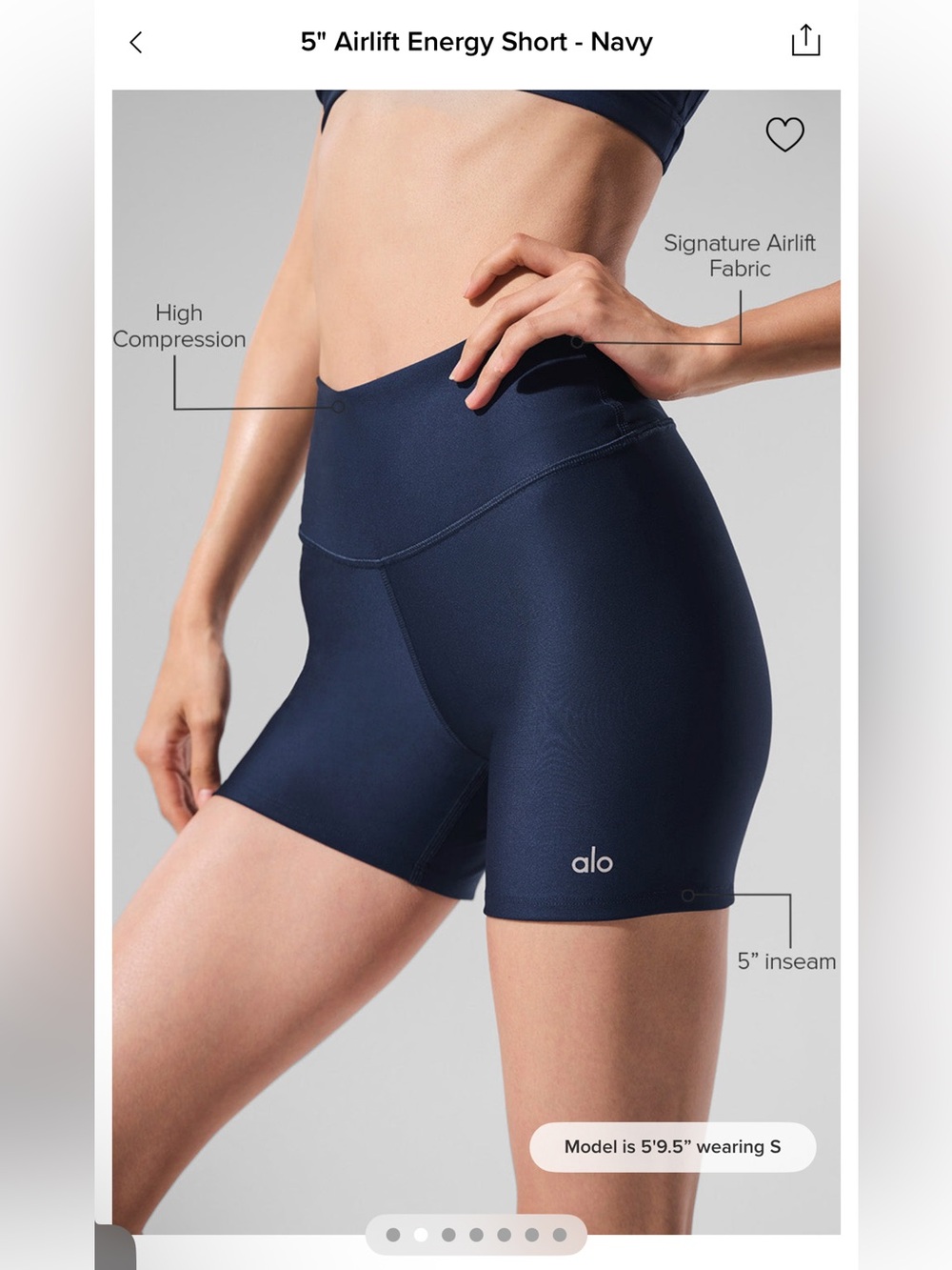 ALO 5” Airlift Shorts